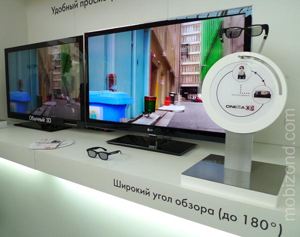 Сравнение обычных 3D-телевизоров и LG CINEMA 3D