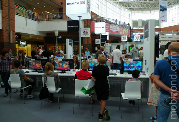 Игровая зона на фестивале LG CINEMA 3D