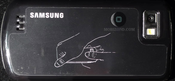 Крышка аккумулятора Samsung i7500 Galaxy в защитной плёнке