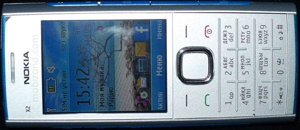 Передняя часть Nokia X2