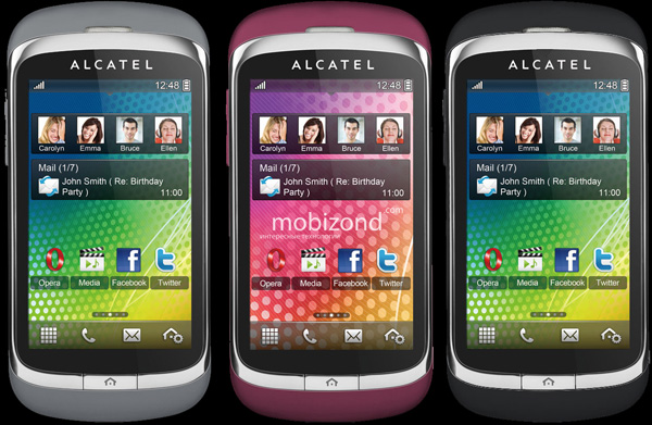 Варианты расцветки Alcatel One Touch 818