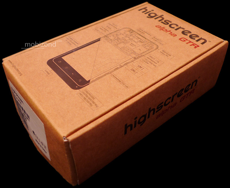 Коробка Highscreen Alpha GTR