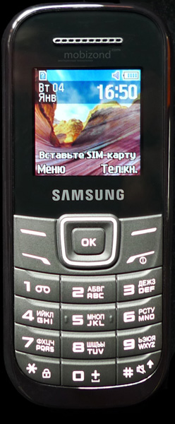 Вид спереди Samsung E1200M Keystone 2