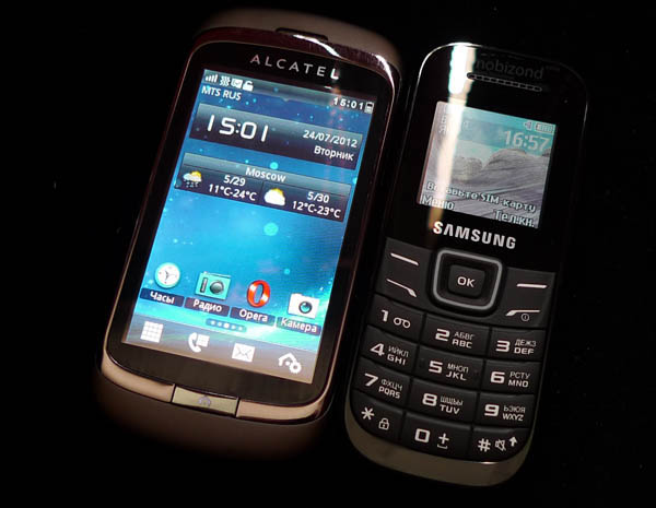 Размеры Samsung E1200M Keystone 2